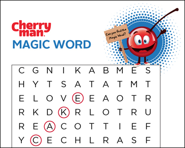 CherryMan wonderword magicwork teleword activity play page