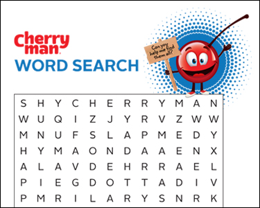 CherryMan word search activity play page